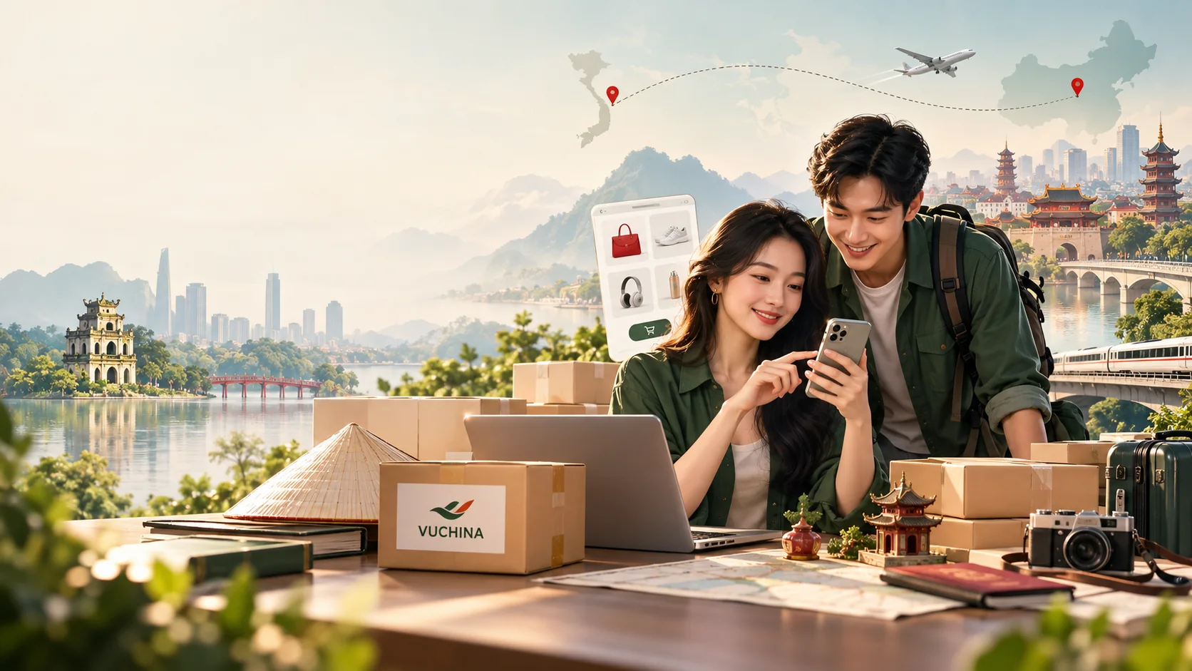 Vuchina kết nối mua sắm và du lịch giữa Việt Nam và Trung Quốc